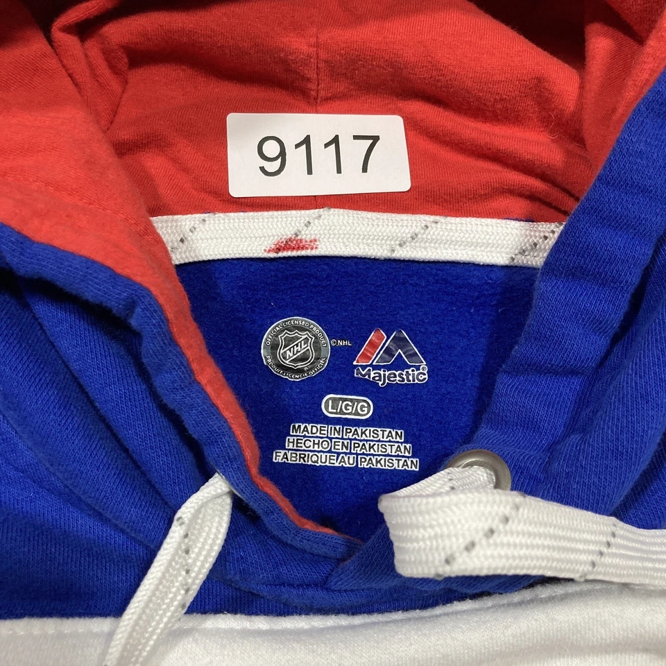 Rangers Sweater L New York Hockey NHL Logo Game-day Pullover Hoodie - Image 4 of 4