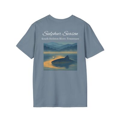 Fly Fishing T-Shirt, South Holston River Trout Tee, Sulphur Season, Trout Bum