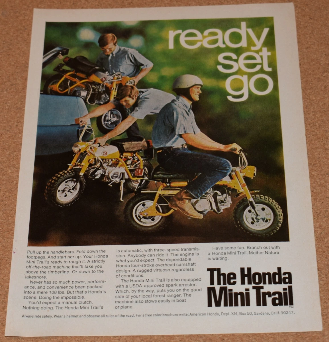 Vintage honda mini sale bike