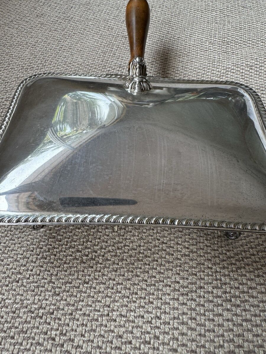 Silver Plated F. B. Rogers Silent Butler Handheld 7.25 Silver Plated F. B. Rogers Silent Butler Handheld 7.25