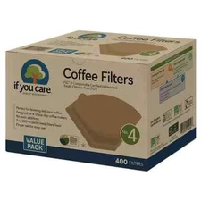 If You Care #4 Unbleached Coffee Filter, 400 ct. FREE SHIPPING