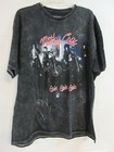 Motley Crue Official Merch 2022 Stone Washed Band Concert Music T-Shirt Large