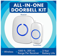 NEW SadoTech Wireless Doorbell for Home, Apartment, Business, Classroom, etc.