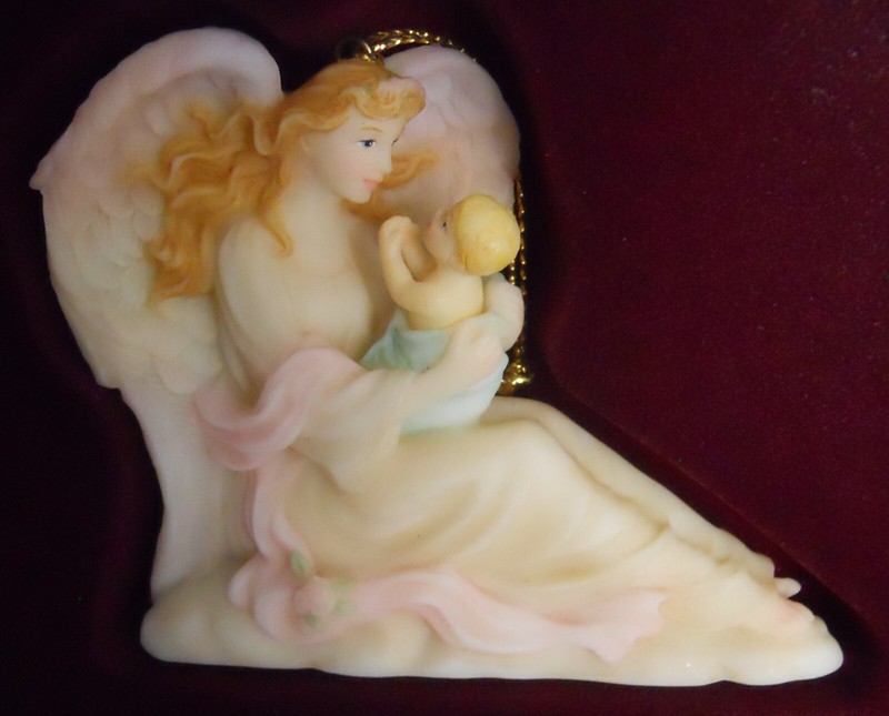 Vintage Seraphim Classics RACHEL Children's Joy ANGEL ORNAMENT Roman Motherhood