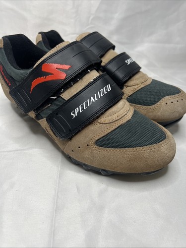 SPECIALIZED Cycling Shoes MTB Mountain Biking Brown Mens 6.5 Women’s 8.5 - Picture 4 of 11
