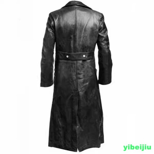 Retro Mens Double-breasted Jacket Full Length Trench Coats Long Medieval Cosplay - Picture 16 of 21