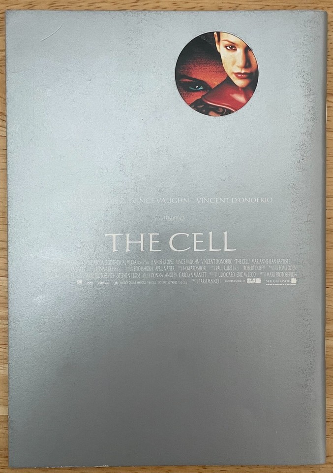 The Cell 2000 Movie Program Japan Jennifer Lopez, Vince Vaughn,Vincent