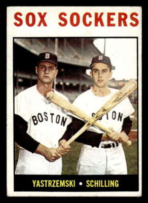 1964 Topps Sox Sockers Carl Yastrzemski / Chuck Schilling CPC 182 VG-EX XX7673