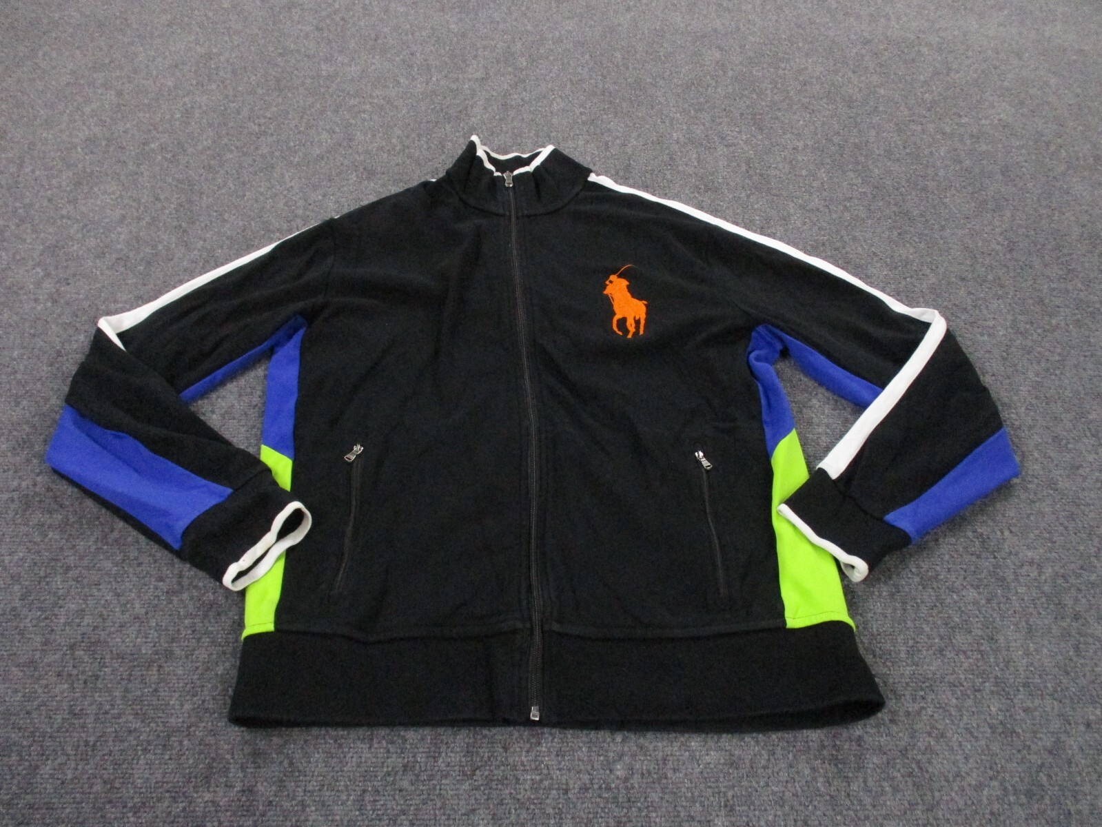 Giacca Polo Ralph Lauren Adulto L Nera Golf Performance Big Pony Corsa Uomo