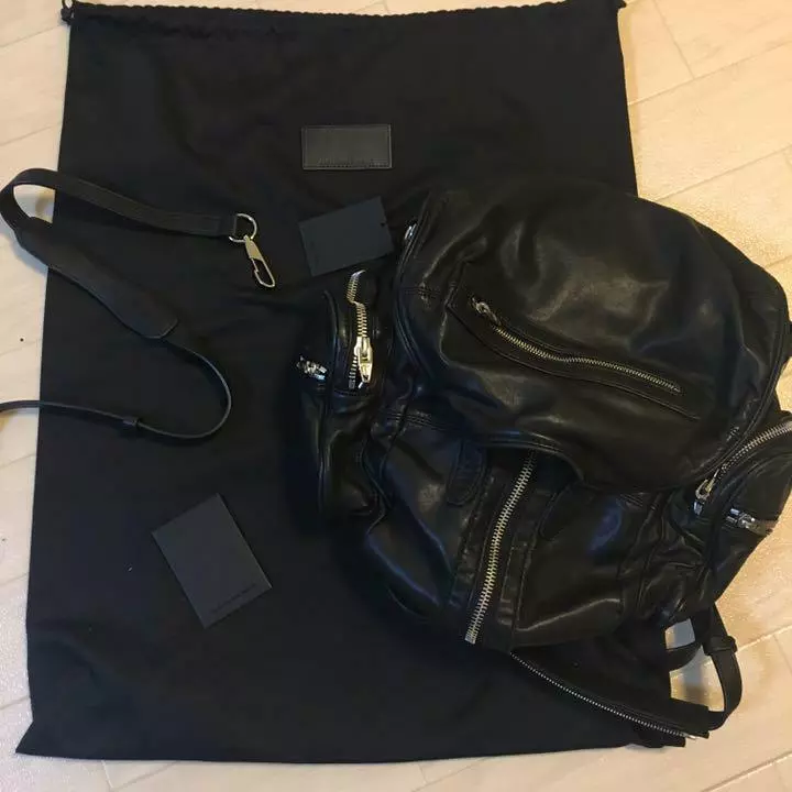 Auth ALEXANDER WANG MARTI Backpack Leather Shoulder 2way Black used from Japan
