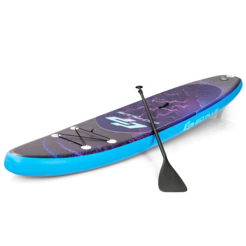 Costway 11' Inflatable Surfboard Stand Up Paddle Board W/Bag Paddle Pump