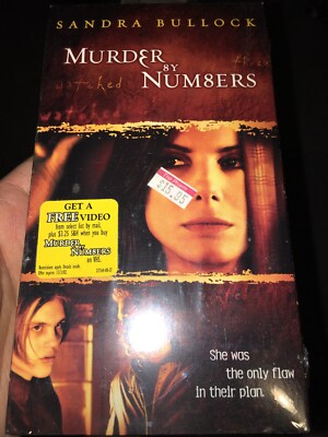 NEW! Murder by Numbers (VHS, 2002) Sandra Bullock, Ryan Gosling, Michael Pitt