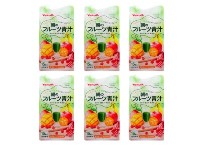 Yakult Morning Fruit & Vegetable Green Juice 7g x 15 pcs × 6 (90 pcs)