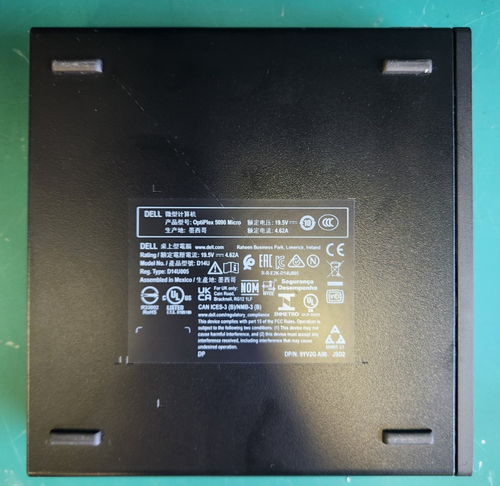 Dell OPTIPLEX 5090 Micro intel 11th gen barebone PC, No CPU No Ram No Hard Drive - Picture 7 of 8