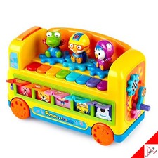 PORORO Music Play Bus Educational Learning Sensory Development Play Toy