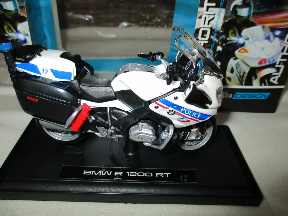 MINIATURE MOTO MAISTO MAIS39056 BMW R 1200 RT POLICE NATIONALE 1/18  - Photo 2/4