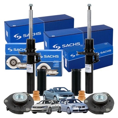 SACHS 2x STOßDÄMPFER +DOMLAGER +SERVICE-KIT VORNE FÜR VW EOS GOLF 5 PASSAT