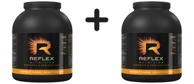 2 x Reflex Nutrition Instant Mass Heavyweight, Chocolate (17,49 EUR/kg)