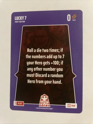 2024 Bo Jackson Battle Arena Lucky 7 Play Card!
