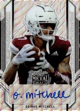 2021 Leaf Metal Draft #PA-OM1 Osirus Mitchell Portrait Auto Wave Silver #/75