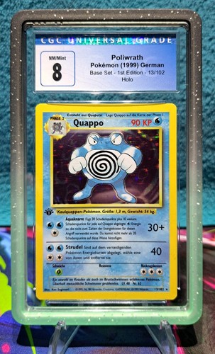 Poliwrath (1st Edition) graded CGC 8 for sale on eBay