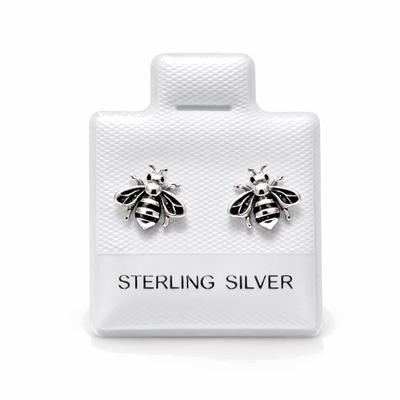 #ad #ad Sterling Silver Bee Stud Earrings Honeybee Mix amp; Match CZ Studs Gift Ready $12.95