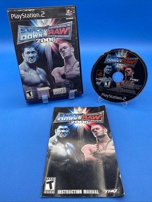 WWE SmackDown vs. Raw 2006 (Sony PlayStation 2, complete w/manual) CIB - Tested