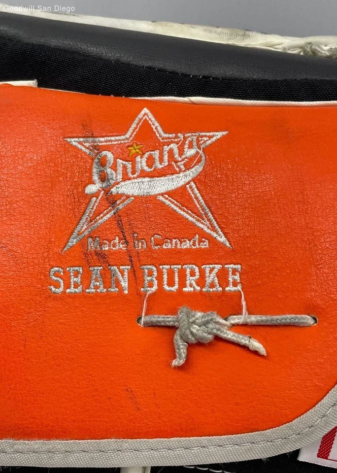 Guante de portero de hockey firmado por Sean Burke marca Brian's profesional Foto 3 de 4