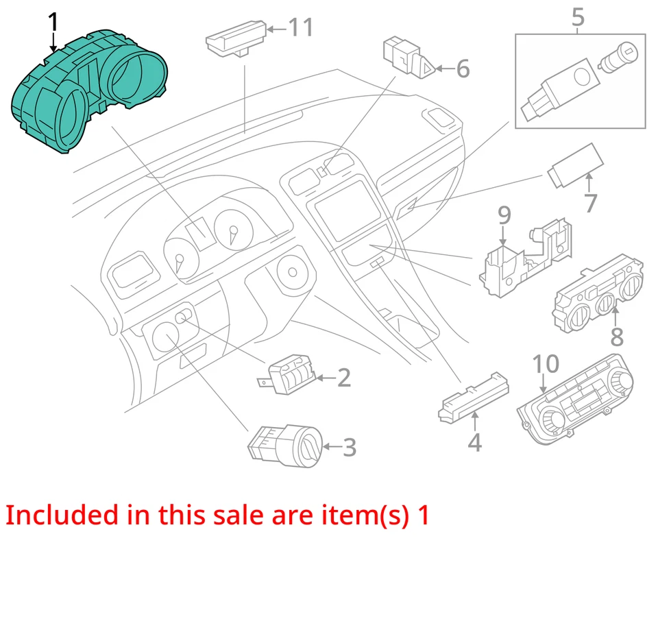 Cuadro de instrumentos velocímetro Volkswagen Jetta 2014-2014 medidores XUG1J Foto 3 de 4
