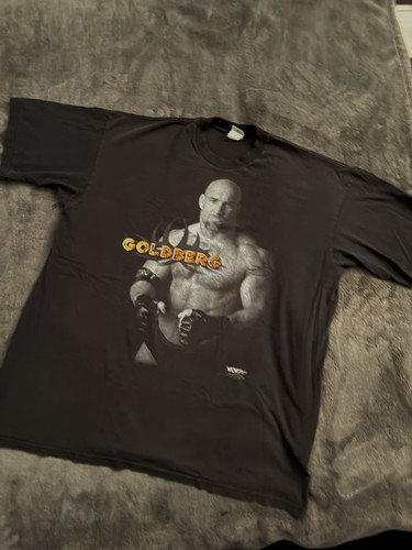 VTG 1998 Goldberg black WWE wrestling t-shirt Size 2XL