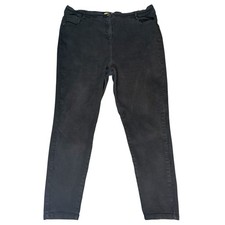 Yours AVA Black Stretch Jeans Womens UK 26 High Rise W44 L29