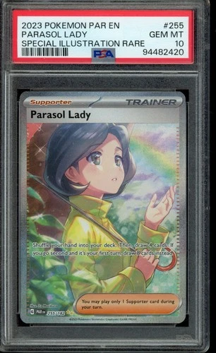 Pokémon Paradox Rift PSA 10 Parasol Lady 255/182 Special Illustration Rare