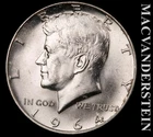 1964-D Silver Kennedy Half Dollar - Choice Gem Brilliant Unc  Lustrous  #L6408
