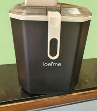 loefme Countertop Ice Maker Black Matte, Self-Cleaning, 240V, 6-13 min