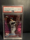 2018 Aaron Judge Topps Chrome #1 Pink Refractor PSA 10 Gem