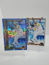 2025 Topps Holiday Manny Machado Blue Foil Holiday Lights #H91 W/ Base Padres