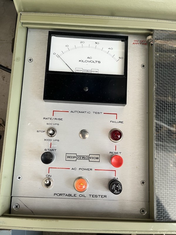 Hipotronics OC-50 Portable Oil Tester High Voltage AC Kilovolts Meter