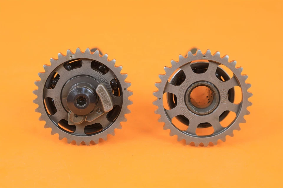 04-12 2005 KX250F KX 250F Pro Circuito Árbol de levas Escape Levas de admisión Eje de leva Foto 2 de 4