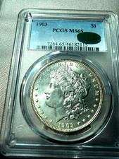 1903 Morgan $1 PCGS MS65 CAC APPROVED Low Census
