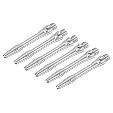 6 Pack 35mm Dart Shafts Medium 2BA Thread Aluminum Dart Stems Silver