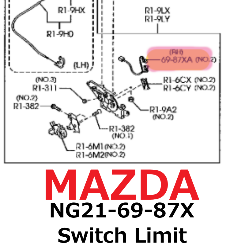 NEW】Mazda Genuine MX-5 Roadster Switch Limit NG21-69-87X | eBay