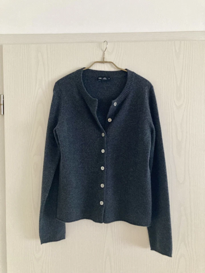 Pure Cashmere Cardigan Anthrazit meliert  M 38 100% Kaschmir NEU - Bild 2 von 4