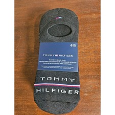 Tommy Hilfiger Cushion Quarter Cut Socks Mens One Size Black 6 Pair Pack