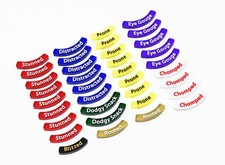 36x Curved Tab Token Marker STARTER PACK kompatibel mit Blood Bowl