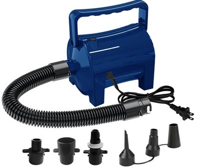 Pump Portable 460W Quick-Fill Pump Flow 45CFM 2.1PSI with Hose 5 Nozzles 120V...