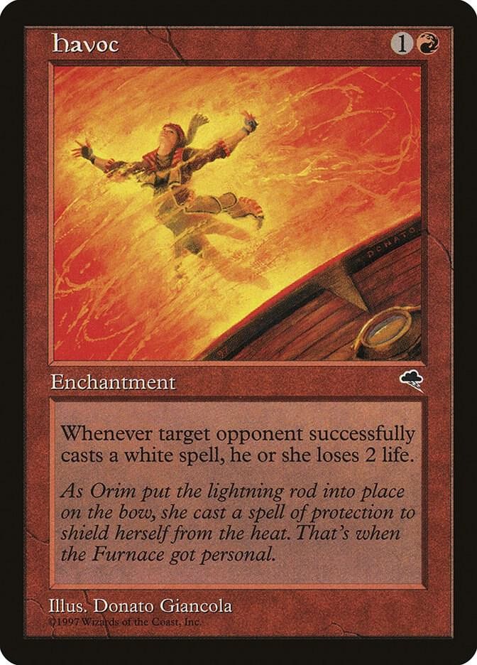 Havoc 181 Tempest Magic The Gathering MTG Card 1997 Lightly Played