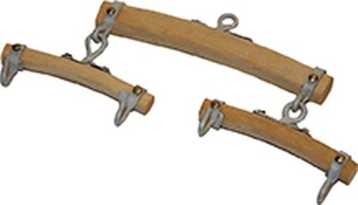 Krippenzubehör Ochsengeschirr aus Holz, 11 cm, handgefertigt