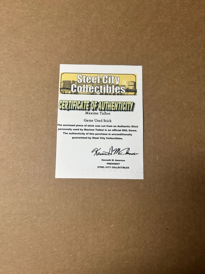 Maxime Talbot Authentic Game Used Stick Collection Pittsburgh Penguins #44 - Image 2 of 2