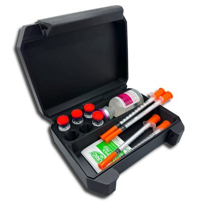 63ml Vial Storage Case for Peptide, Insulin, TRT + BAC Water & Syringe  Slot | eBay