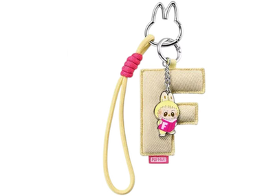 Labubu Pin for Love LETTER F KEYCHAIN 🇺🇸 US Seller Pop Mart